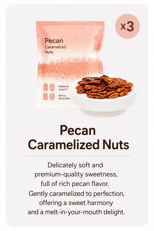 Premium Korean Caramelized Nuts Gift Box 4 Variety with Shopping Bag gallery