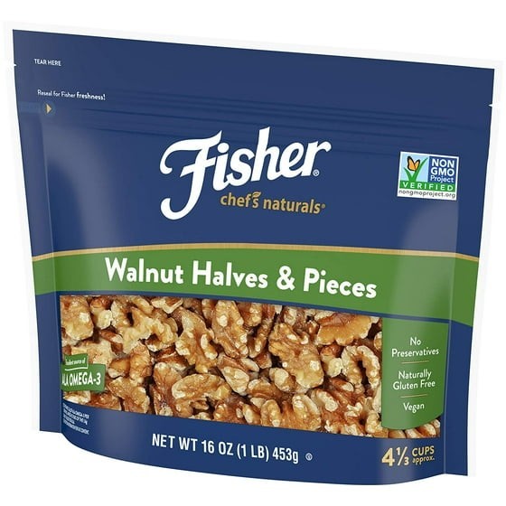 Fisher Chef's Naturals Gluten Free, No Preservatives, Non-GMO Walnut Halves & Pi gallery