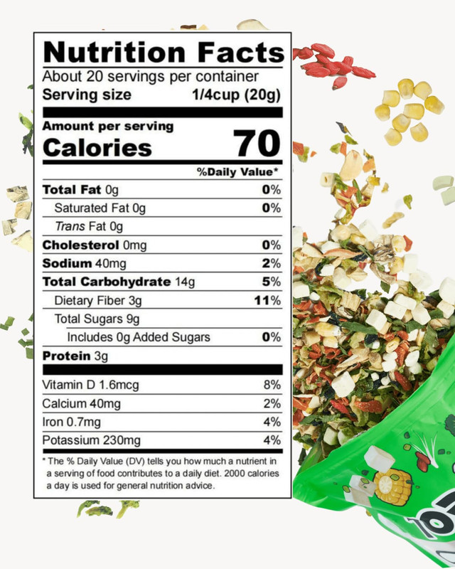 Dried Vegetable Mix for Ramen, 14Oz, 12 Veggie Blend, Dehydrated Flakes gallery