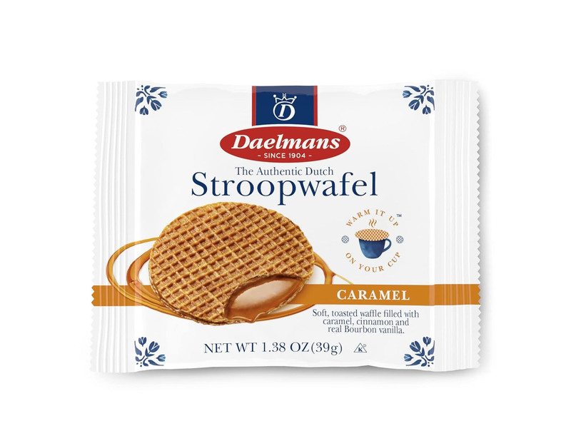 Stroopwafel Caramel – the Original Stroopwafels, Toasted Dutch Waffle Cookies wi