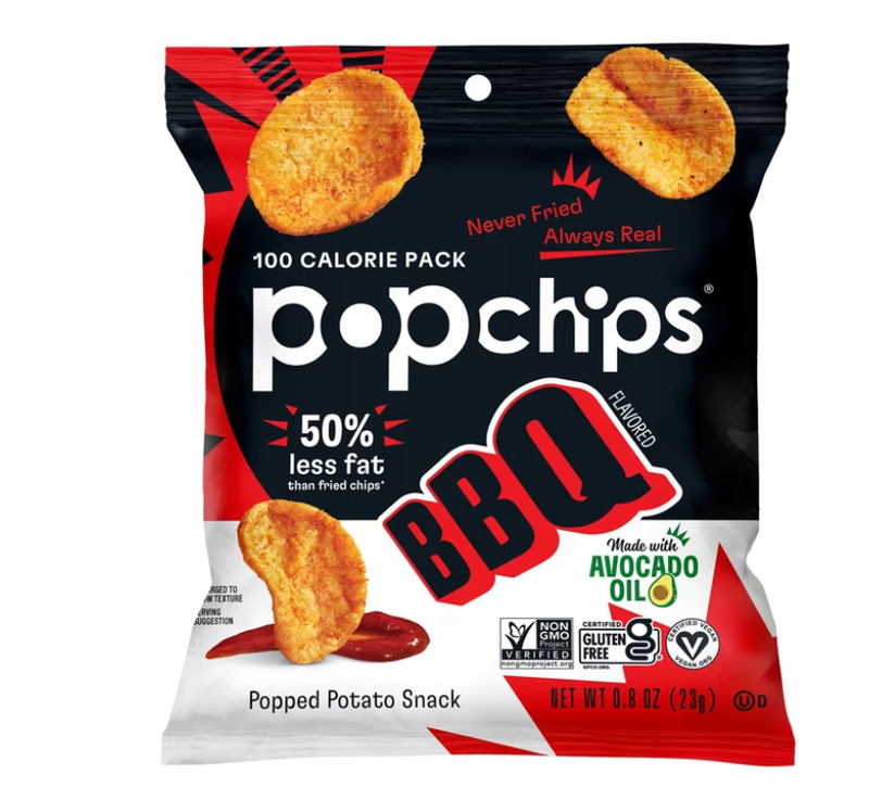 Popchips Variety Pack 30 pk 0.8oz BBQ Sea Salt Sour Cream Gluten Free Vegan Bulk gallery