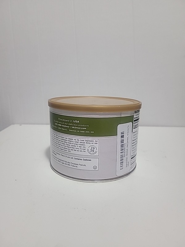 Virginia Diner Gourmet Natural Jumbo Salted Cashews, 18 Oz. Imperfect Tin gallery
