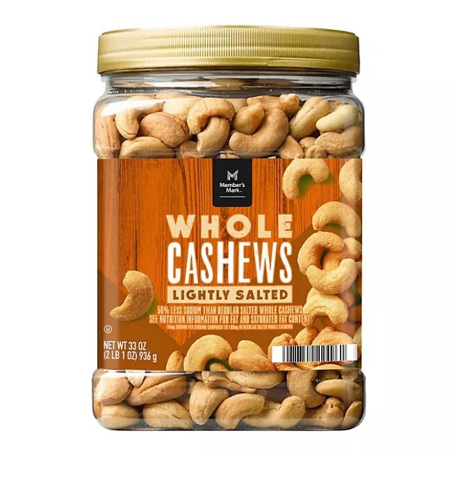 Member's Mark Roasted Whole Cashews with/without Sea Salt (33 oz.) gallery