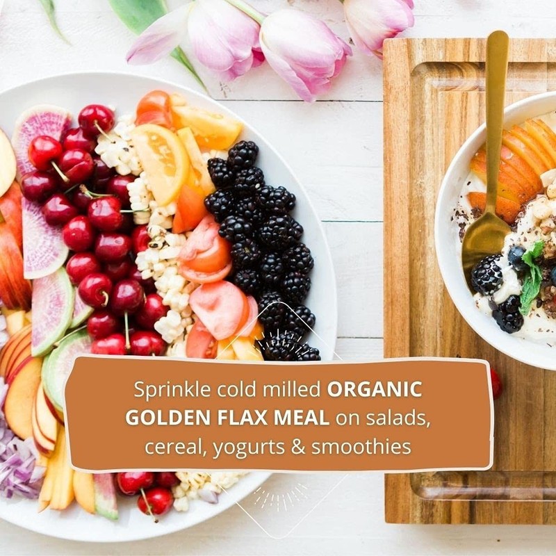 Organic Golden Flax Seed, 3g Fiber, 28 Servings, Pack of 3 gallery