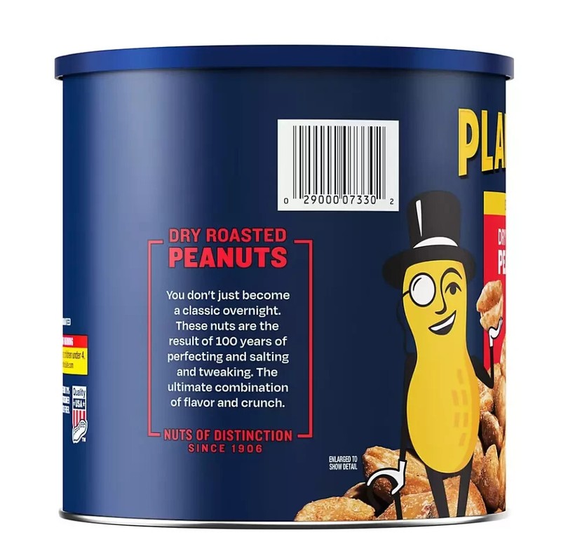 Planters Peanuts 2-Pack - Dry Roasted 52 oz Each - Crunchy Snack Delight gallery