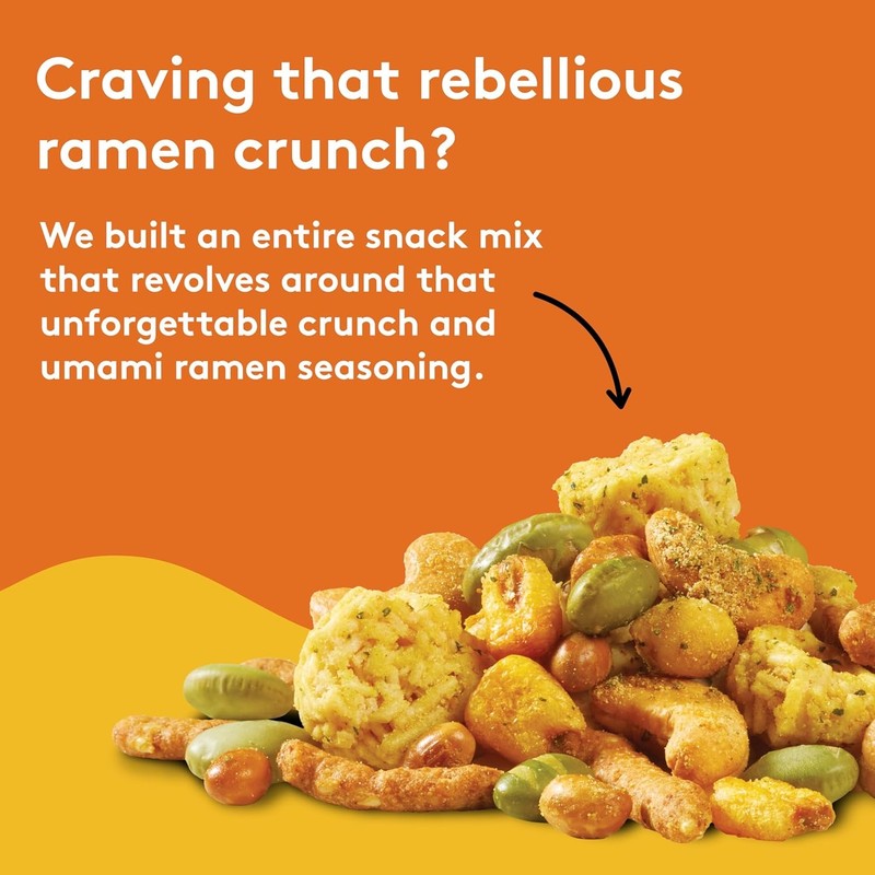 Ramen Corn Sesame Snack Mix Snak Club 8 oz Bag gallery
