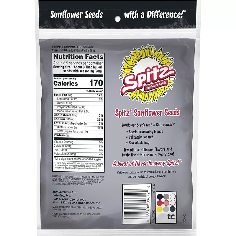 Spitz Cracked Pepper Sunflower Seeds 12-Pack (6oz Each) - Bold Flavor, Crunchy gallery