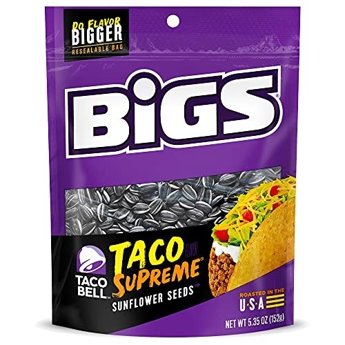 BIGS Sunflower Seeds, Taco Bell Taco Supreme Flavor, 5.35 oz. (Pack of 12) gallery