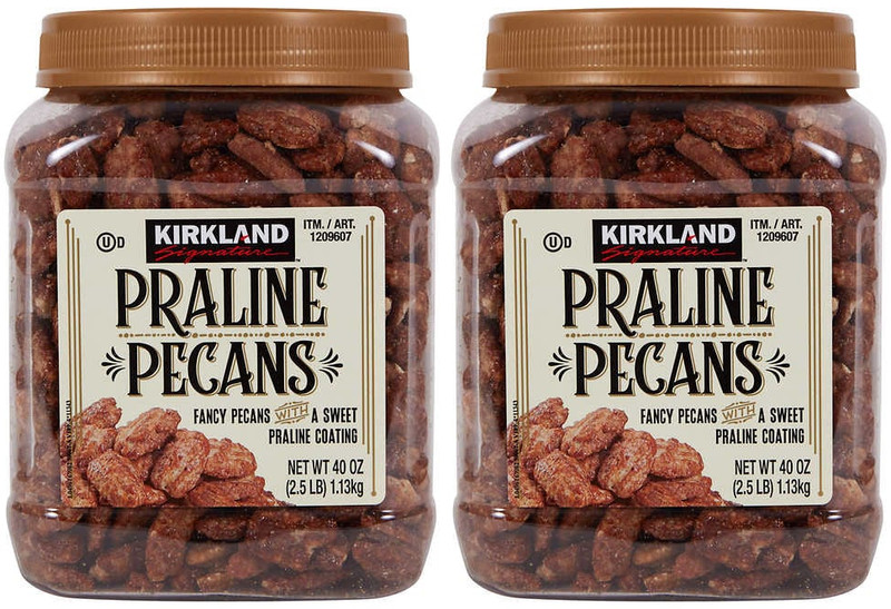 2 Pack Kirkland Signature Kosher Praline Pecans 2.5 LB 40 Oz Ea Pantry Jar