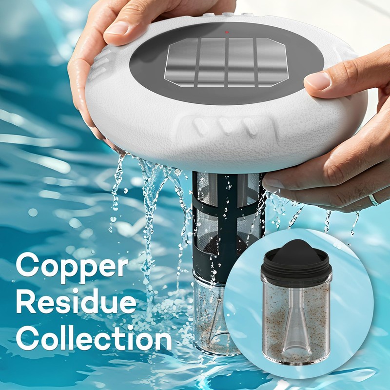 Solar Pool Ionizer – SelfCleaning Pool Ionizer with Copper Residue Collection... gallery