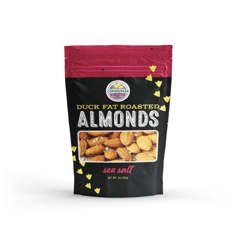 Duck Fat & Sea Salt Roasted Almonds | 3 oz | Cornhusker Kitchen