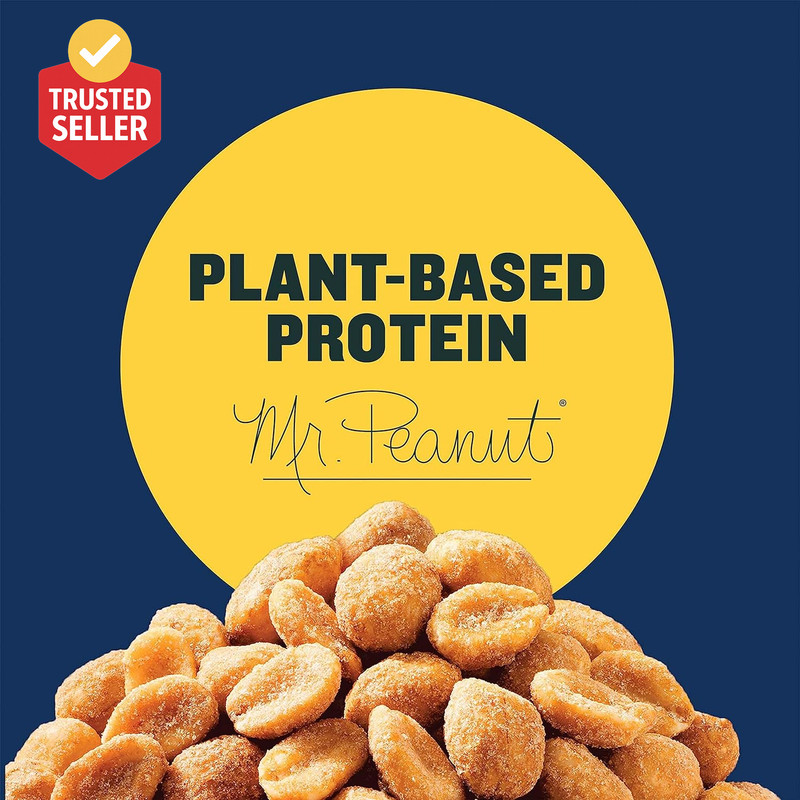 Honey Roasted Peanuts, Dry Roasted Peanuts, Party Snack, Plant-Based Protein, af gallery