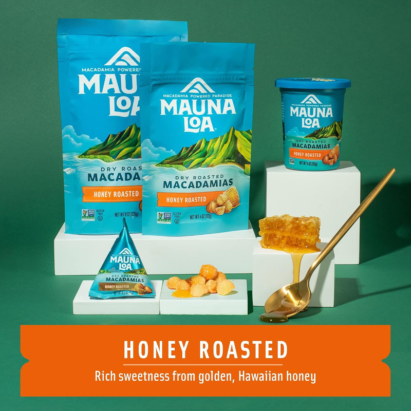 Honey Roasted Macadamia Nuts, 7 Oz Resealable Bag, Gluten Free, Sweet Hawaiian S gallery