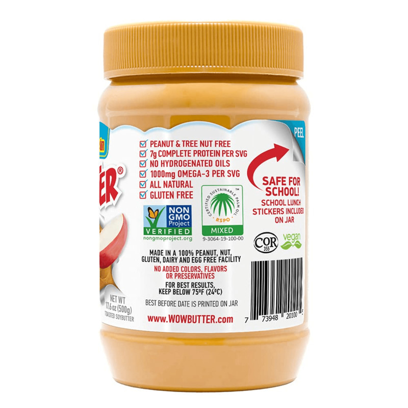 Wowbutter Natural Peanut Free Creamy 1.1lb Jar gallery