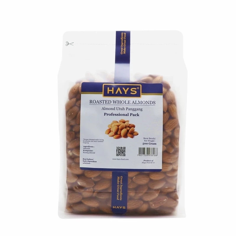 HAYS Roasted Whole Almonds 500g Premium Crunchy Healthy Snack Natural Protein
