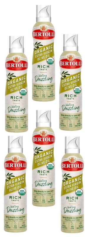 Bertolli Organic Extra Virgin Olive Oil Spray, 6 Pack, 4.9 oz - USDA Certified gallery