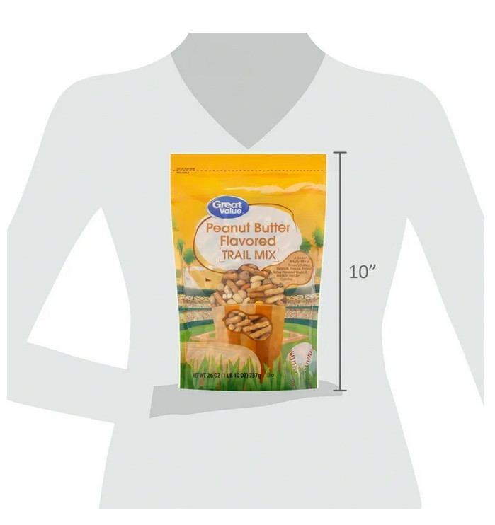 Great Value Peanut Butter Flavored Trail Mix Made with Reese's Pieces, 26 oz gallery