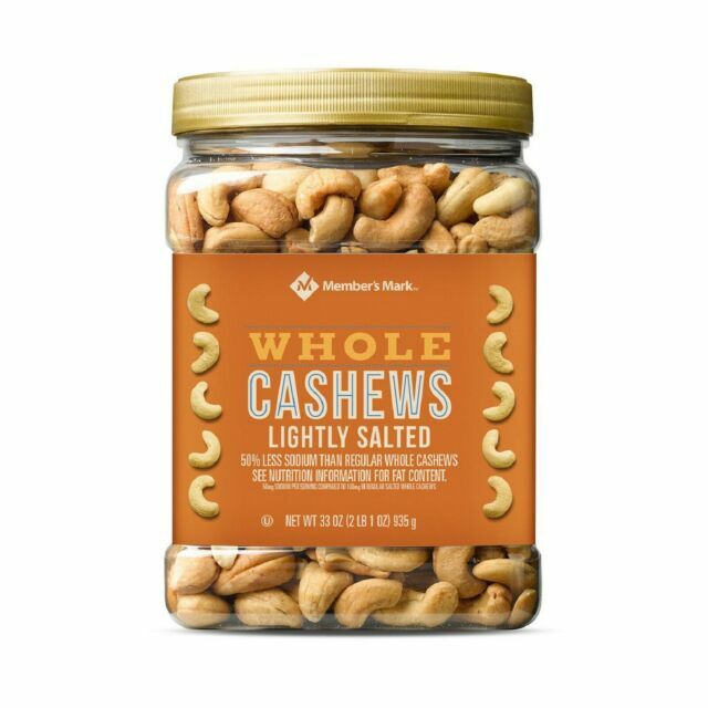 Member’s Mark Lightly Salted Whole Cashews – 33oz