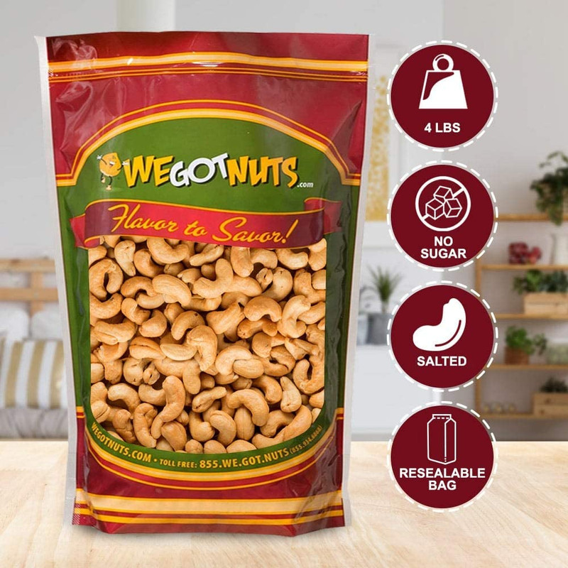 Roasted Salted Cashews – Premium Quality Kosher Roasted Cashews by – Natural & gallery