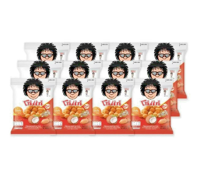 Koh Kae Coconut Milk Coated Roasted Peanuts Thai Snack 17g x12 gallery
