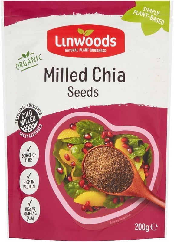 Linwoods Organic Milled Chia Seeds 200g – Pack of 2