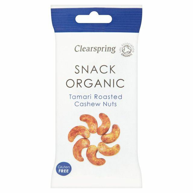 Clearspring Gluten Free Organic Tamari Roasted Cashew Nuts – 30g (0.07lbs)