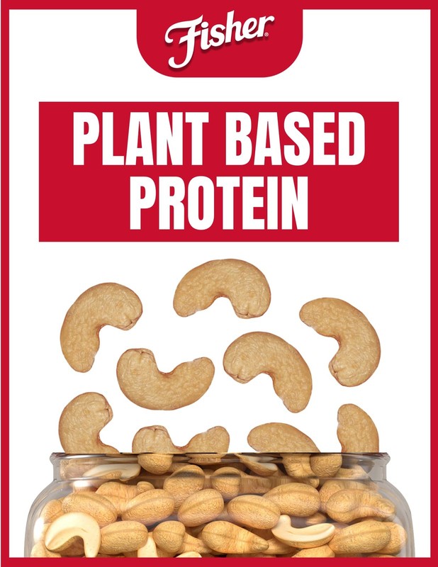 Fisher Oven Roasted Never Fried Whole Cashews, 24 Ounces (Pack of 1), Snacks ... gallery