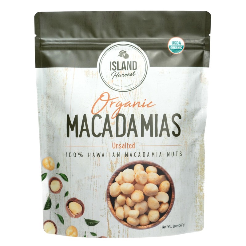 Unsalted Organic Macadamia Nuts – 100% Hawaiian Unsalted Macadamia Nuts are K…