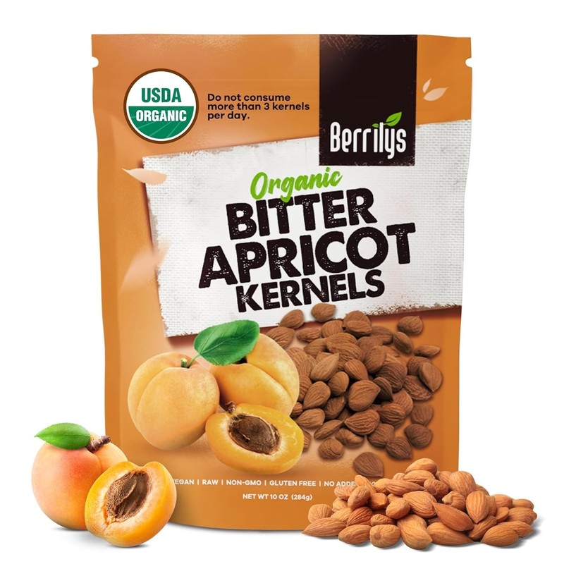 Organic Bitter Apricot Kernels – USDA Certified Organic Bitter Apricot Seeds – N