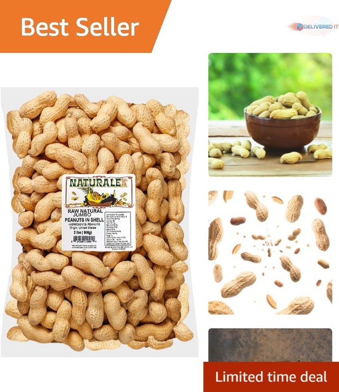 Peanuts in Shell 2 lbs Raw Unsalted Natural Healthy Snack for Wildlife Feed