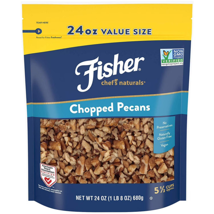 3 PACK Fisher Chef's Naturals Gluten Free, No Preservatives, Chopped Pecans gallery
