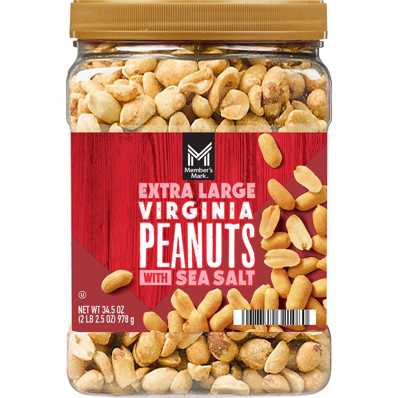 Member's Mark Extra Large Virginia Peanuts (34.5 oz.) Great Price