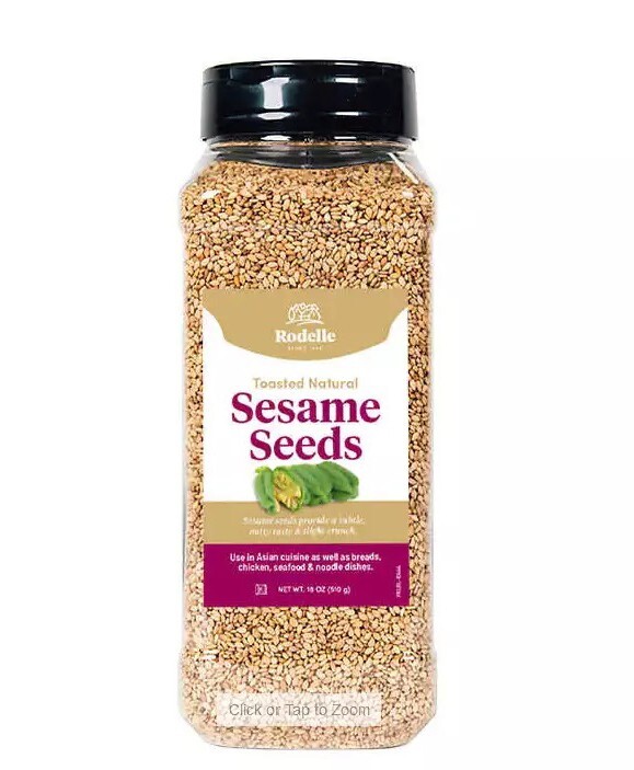 Sealed Rodelle Toasted Sesame Seeds 18 oz (PACK OF 4) gallery