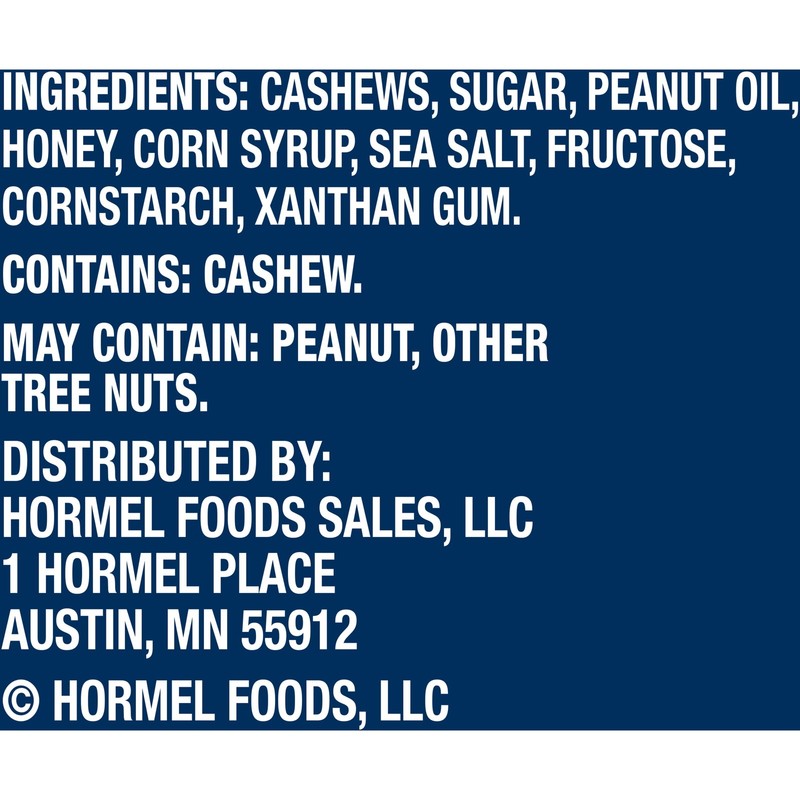 Deluxe Honey Roasted Whole Cashews Plant Based Protein 2 oz Bags pack of 15) gallery