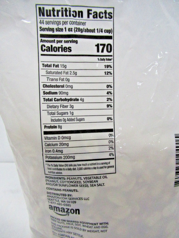 Amazon Brand - Roasted and Salted Peanuts, 44 ounce (Pack of 1) gallery