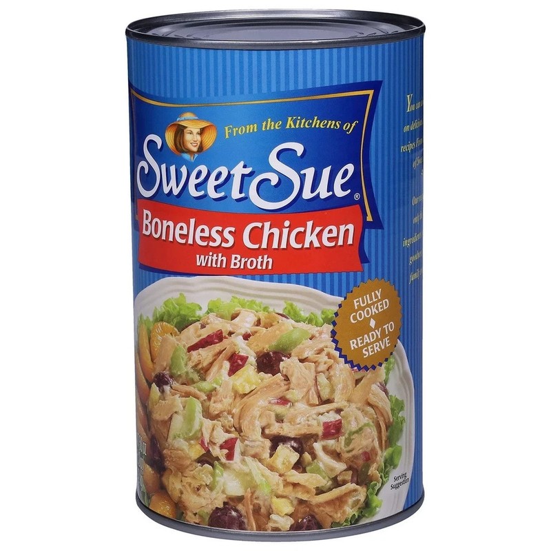 Sweet Sue Boneless Chicken with Broth, 50 oz. gallery