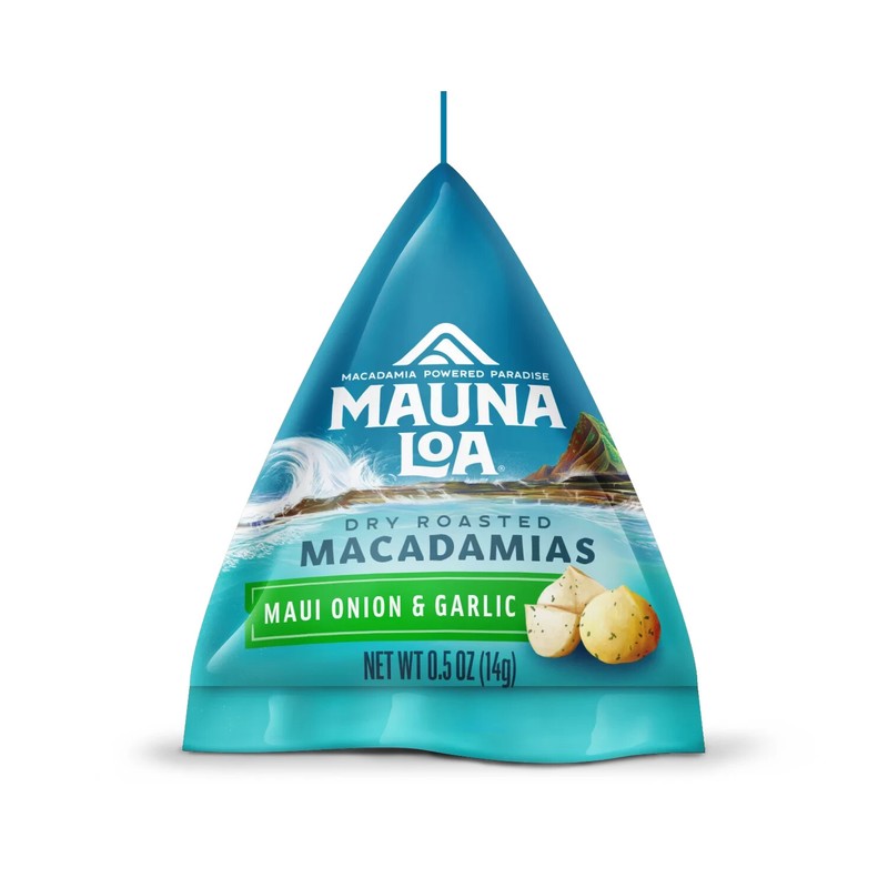 HAWAII MAUNA LOA Macadamias Nuts MAUI ONION & GARLIC BOX 0.5oz x 24 pack gallery