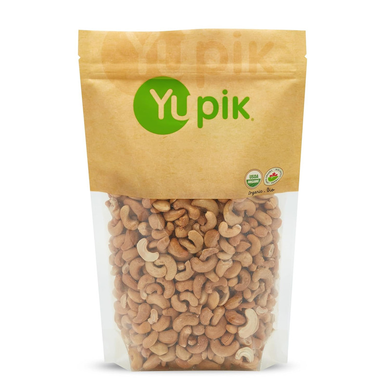 Organic Dry Roasted Cashews, 2.2 Lb (35.2 Oz), Kosher, Gluten-Free, Non-Gmo, Veg