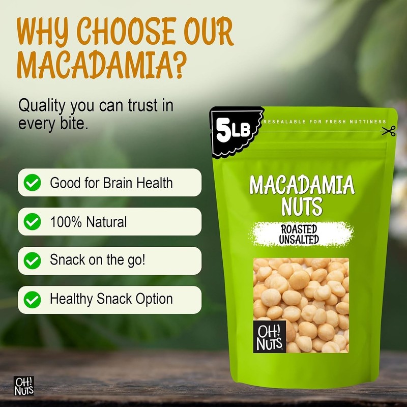 Keto Paleo Snack: Dry Roasted Macadamia Nuts gallery