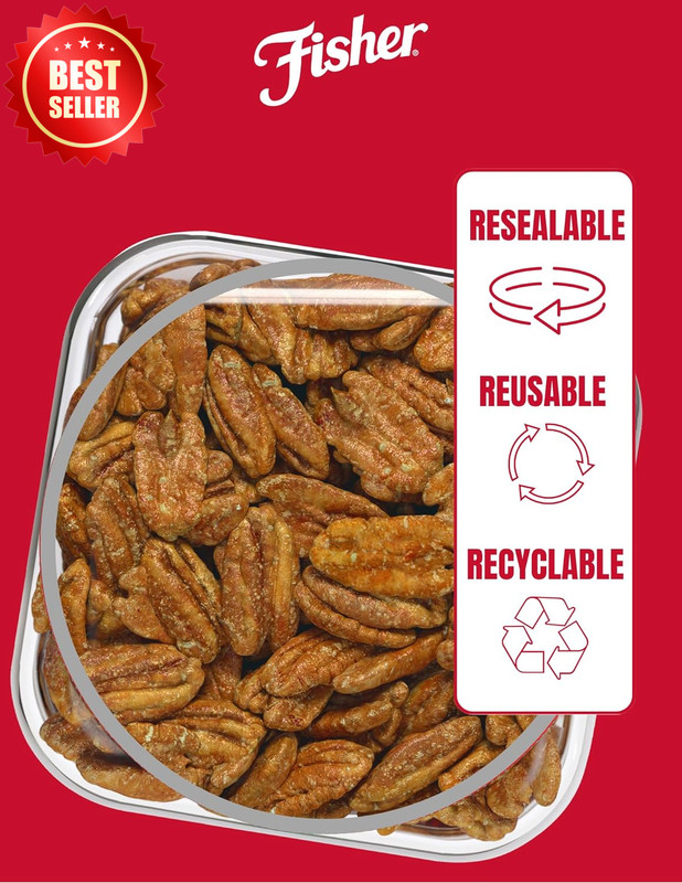 24 Oz 1 PACK Glazed Candied Pecans Junior Mammoth Nuts Snack Crunchy Sweet US gallery