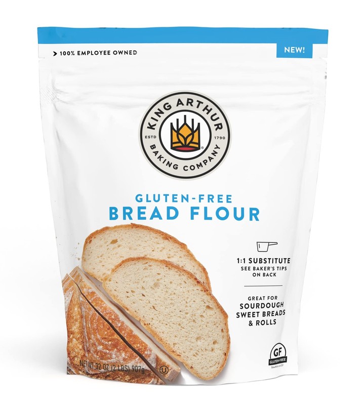 King Arthur GlutenFree Bread Flour, 11 Replacement for Yeasted Recipes, 2 lb …