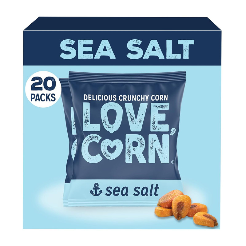 Sea Salt – Crunchy Roasted Corn Snack, 3 Simple Ingredients, Gluten Free, Non-GM