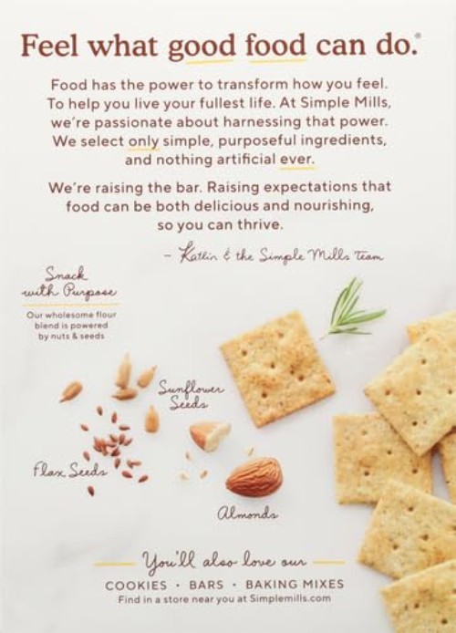 Almond Flour Crackers, Rosemary & Sea Salt - Gluten Free, , Healthy Snacks, 4... gallery