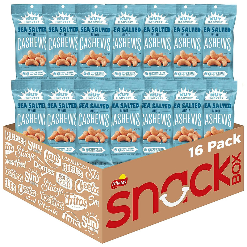 , Sea Salted Whole Cashews, 2.25 Ounce (Pack of 16) gallery