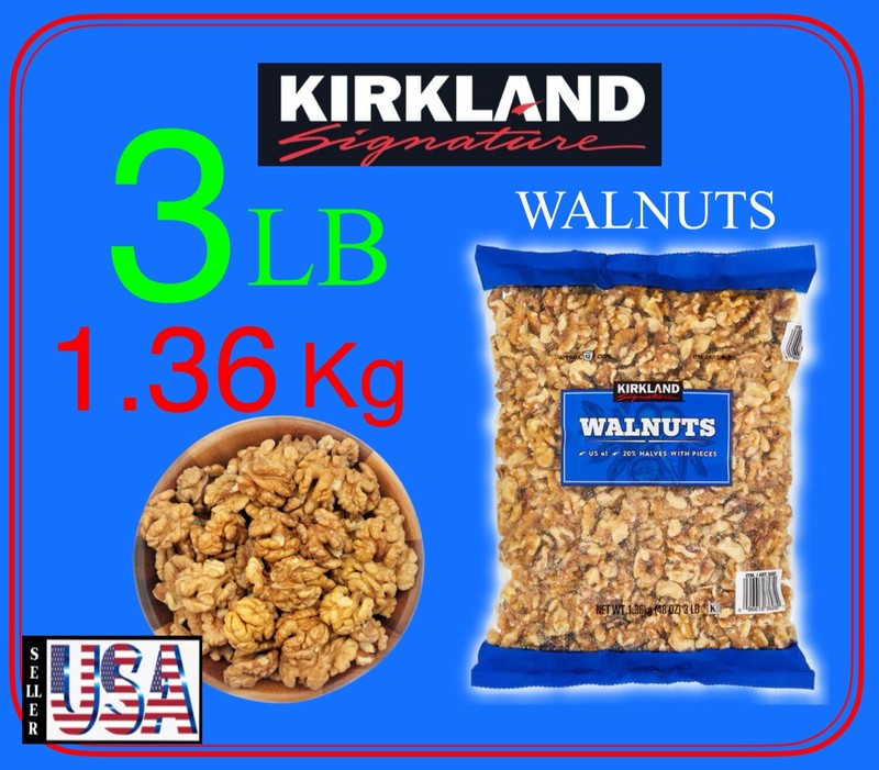 Walnuts Halves, 3 Pounds, 1.36 Kg, Product USA, Walnut, Kirkland Signature gallery