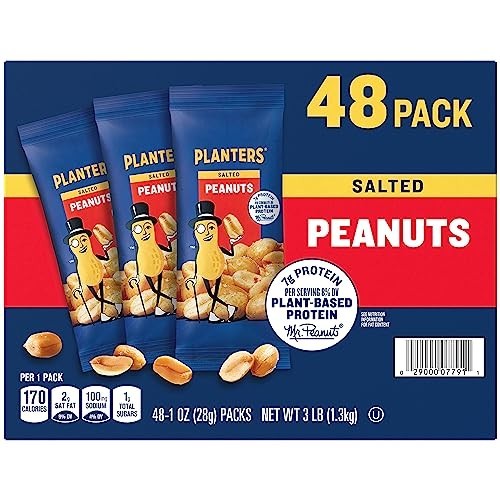 Planters Salted Peanuts (48 1-ounce packs) gallery