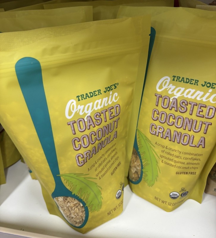 2 Packs Trader Joe’s Organic Toasted Coconut Granola 12 oz Each Pack