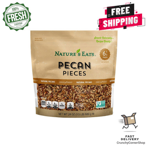Nature’s Eats Pecan Pieces, 24 oz. FREE SHIPPING
