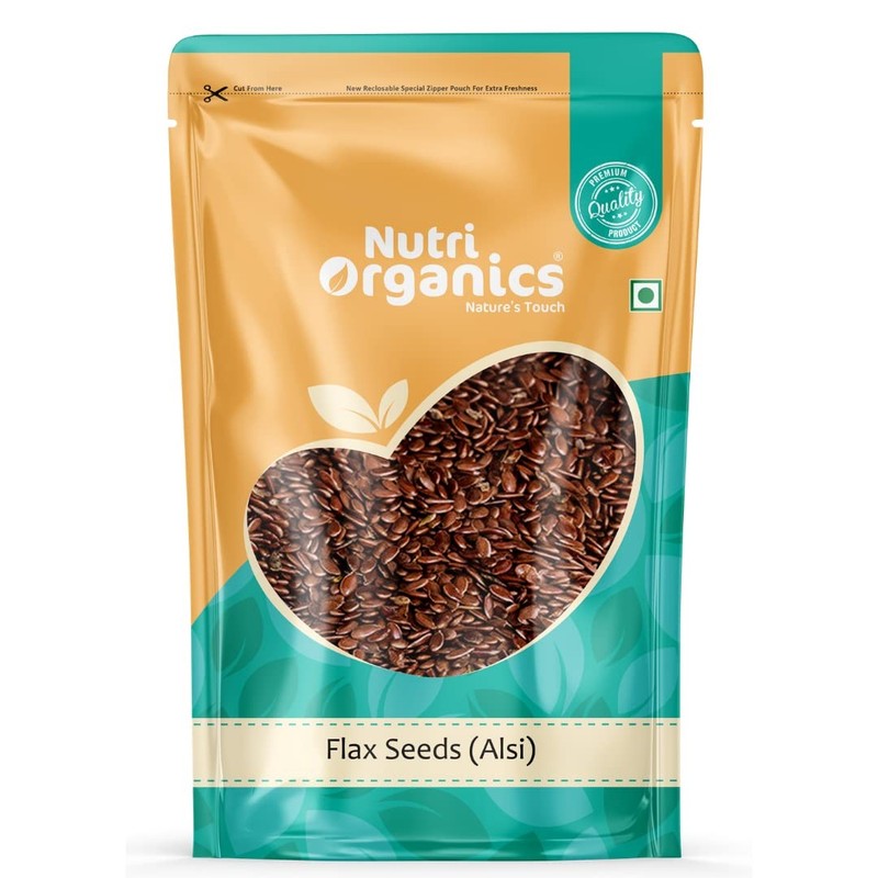 Nutri Organics Flax Seeds 1kgm