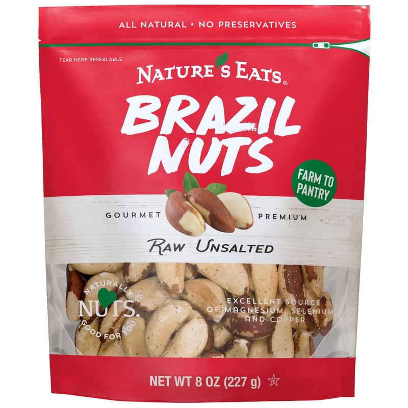 Nature’S Eats Raw Brazil Nuts - Whole Unsalted Superfood Snack from Brazil - Hea